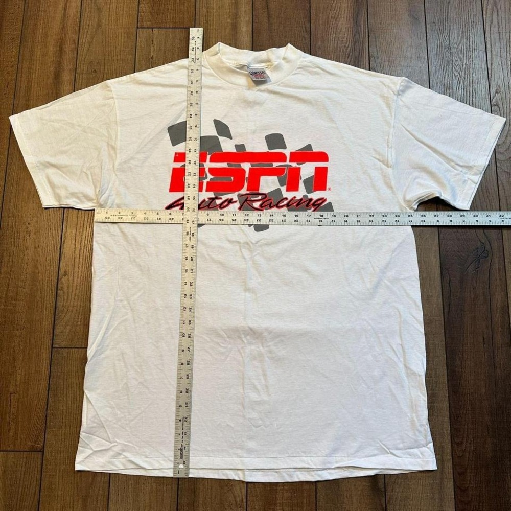 Vintage ESPN Racing Single Stitch Made in USA Tee size 2XL XXL Deadstock - Picture 5 of 7